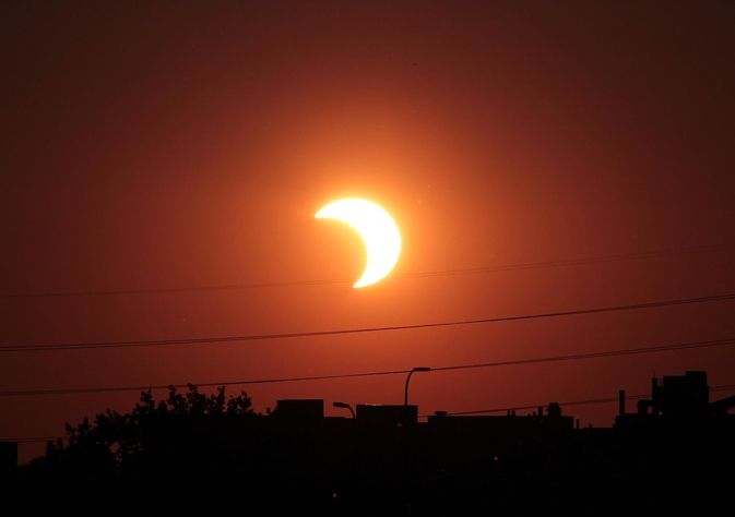 NASA image of a partial solar eclipse. Image Credit: T. Ruen