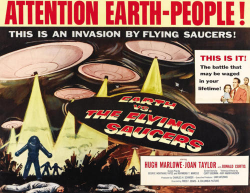 Earth vs the Flying Saucers Movie Poster