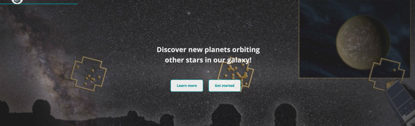 Graphic for Zooniverse “Exoplanet Explorers”