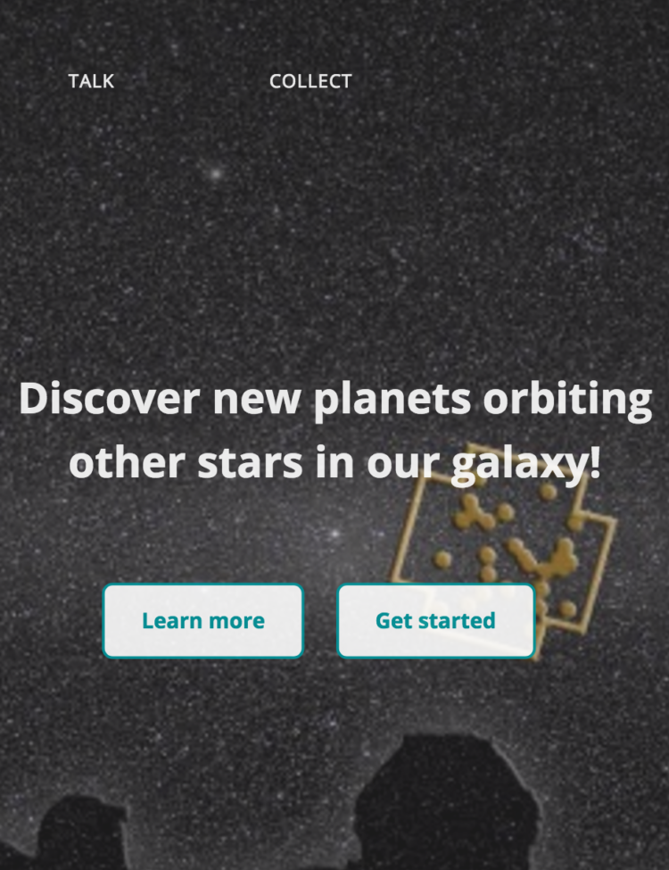 Graphic for Zooniverse “Exoplanet Explorers”