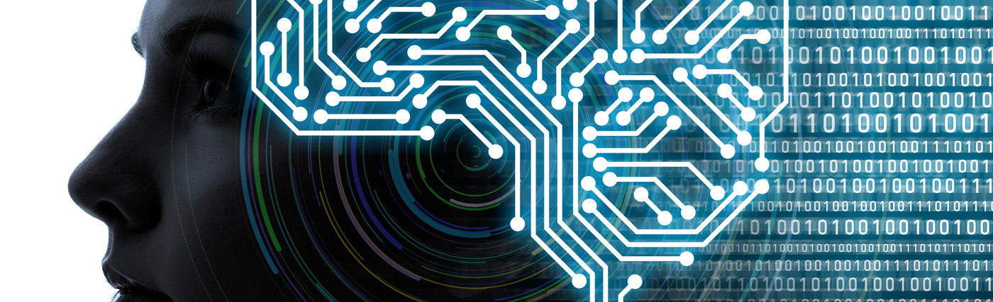 Graphic showing human brain and circuit board for StarTalk Cosmic Queries Minds and Machines. Credit – metamorworks/iStock.