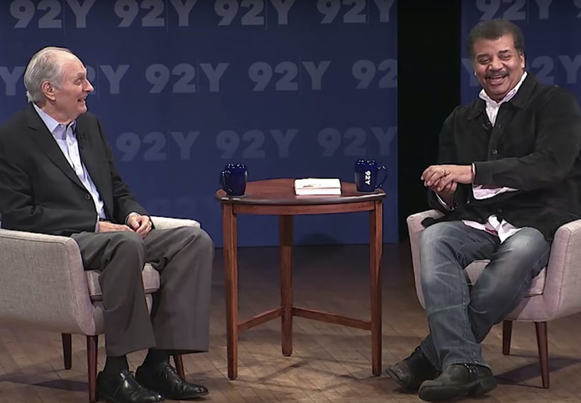 Alan Alda and Neil deGrasse Tyson at the 92nd St. Y in NYC. Credit: © 2018 92nd Street Young Men's and Young Women's Hebrew Association.