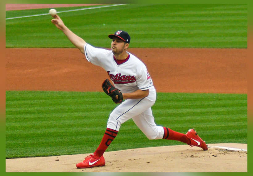 Erik Drost’s Photo of Trevor Bauer Throwing A Pitch for the Cleveland Indians.