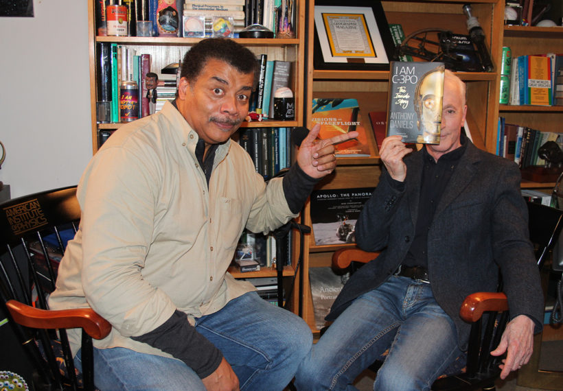 StarTalk’s Photo of Neil deGrasse Tyson and Anthony Daniels, actor and author of “I Am C-3PO.”